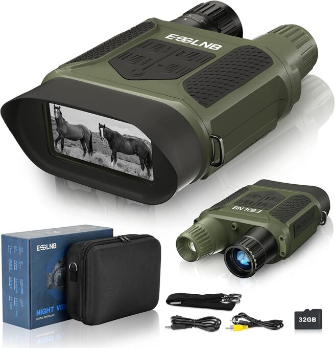 10 Best Night Vision Goggles for Hunting and Military Use ESSLNB Night Vision Binoculars 400m/1300ft