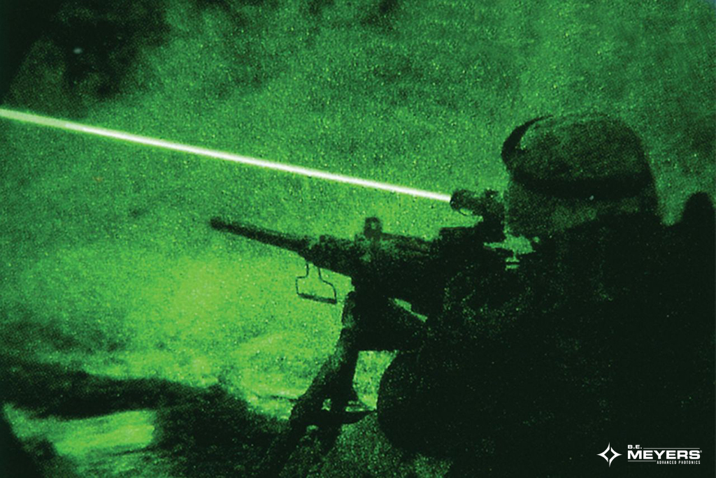Can you see a green laser with night vision